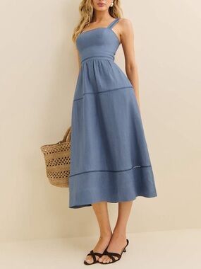 reformation neena linen dress Reformation Neena Linen Dress